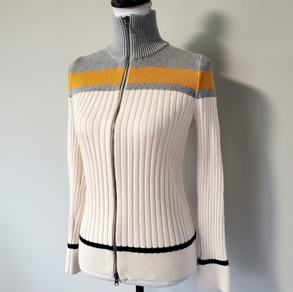 Eddie Bauer Full-length Zip Sweater- Size M - Picture 3 of 8